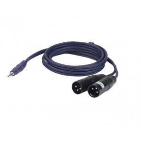 DAP AUDIO FL46150 - Kabel M JACK - 2 x XLR M 1,5m
