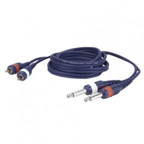 DAP AUDIO FL233 - Kabel 2x JACK - 2 x RCA 3m