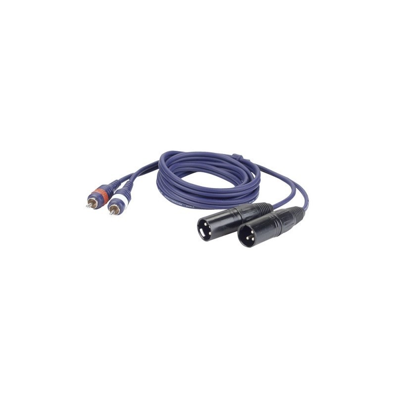 DAP AUDIO FL26150 - Kabel 2 x XLR M - 2 x RCA 1,5m