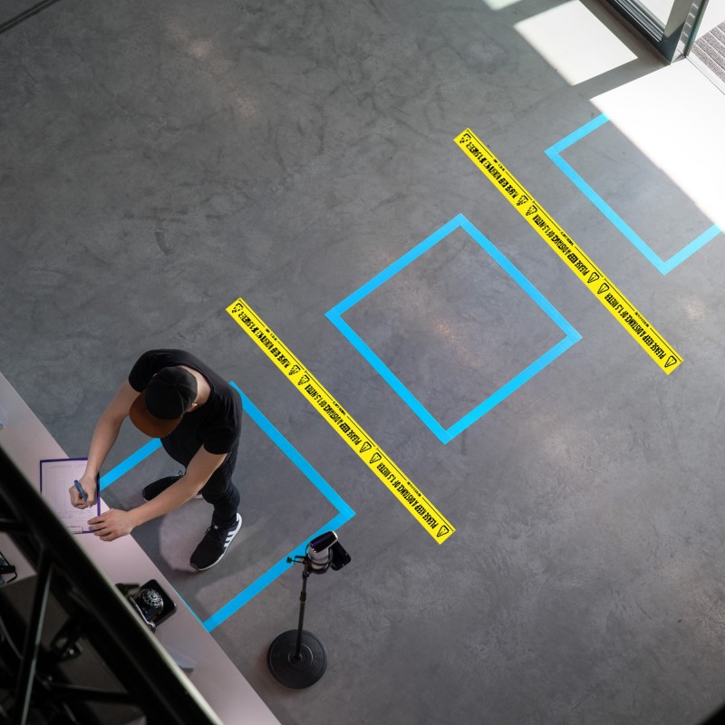 Adam Hall Accessories 58068 SPA - Social Distancing Tape 2 metry hiszpański - 7