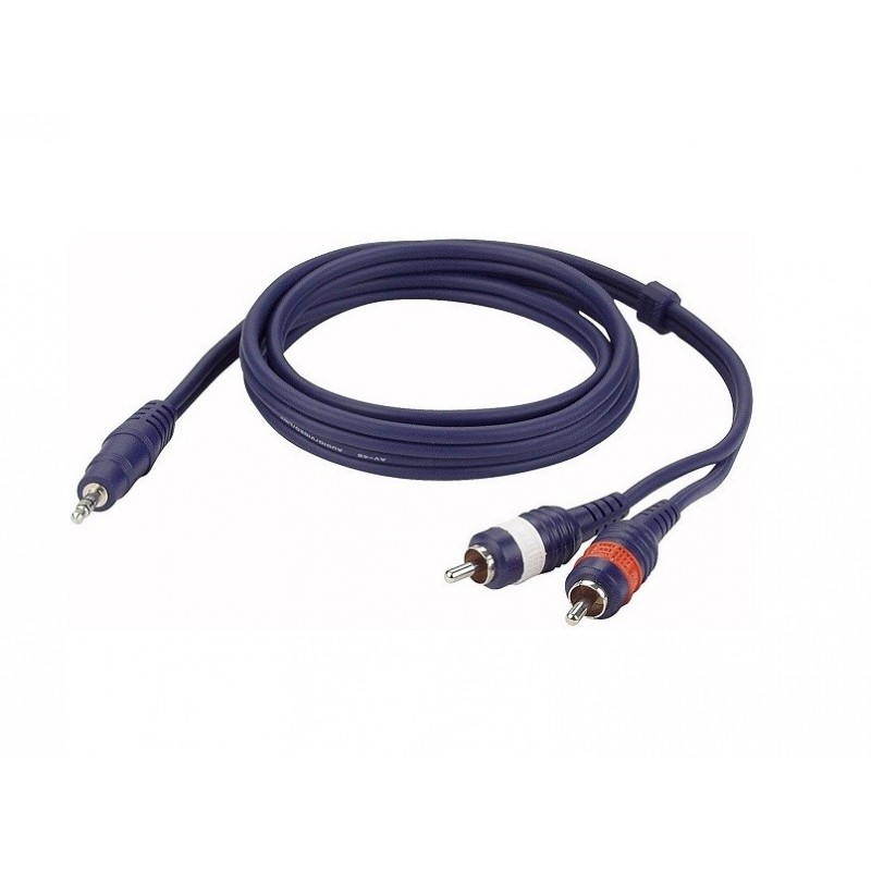 DAP AUDIO FL306 - Kabel M JACK - 2 x RCA 6m