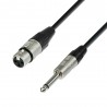 Adam Hall Cables 4 STAR MFP 0500 - Kabel mikrofonowy REAN XLR żeńskie – jack mono 6,3 mm, 5 m - 1