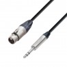 Adam Hall Cables 5 STAR BF V0300 - Kabel mikrofonowy Neutrik XLR żeńskie – jack stereo 6,3 mm, 3 m - 1