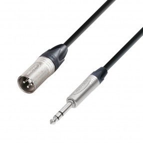 Adam Hall Cables 5 STAR BMV 0500 - Kabel mikrofonowy Neutrik XLR męskie – jack stereo 6,3 mm, 5 m - 1