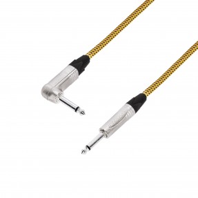 Adam Hall Cables 5 STAR IRP 0450 VINTAGE - Kabel instrumentalny NEUTRIK® 6,3 mm jack kątowy do 6,3 mm jack 4,5 m - 1