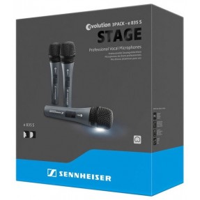 SENNHEISER E835S 3Pack - mikrofony dynamiczne zestaw