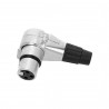 Adam Hall Connectors 4 STAR C XF3 A - Złącze XLR 3-biegunowe żeńskie kątowe - 3