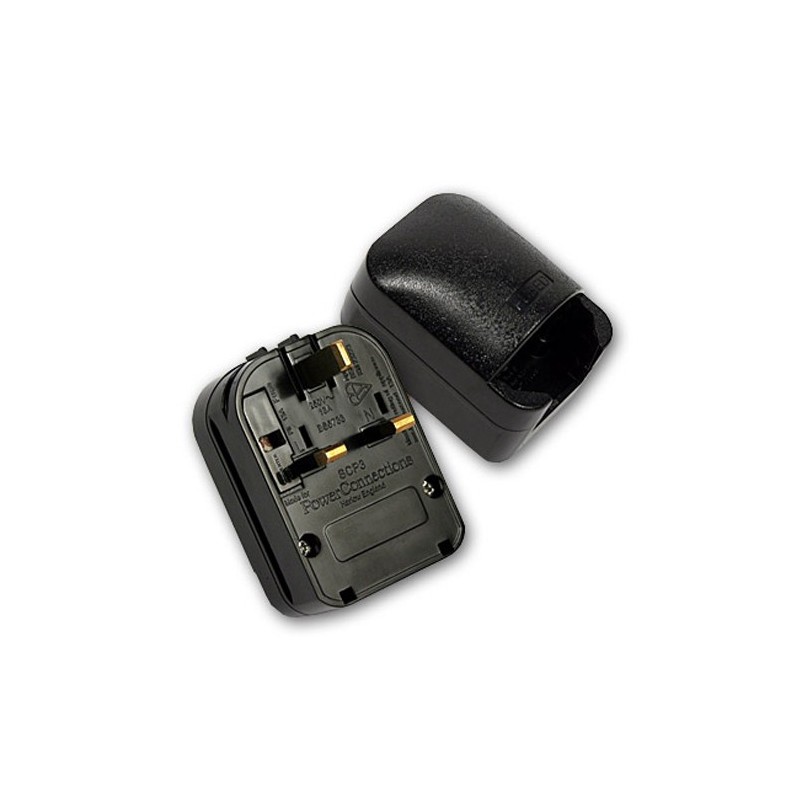 Adam Hall Connectors KSCP 3 - Adapter zestyk ochronny/UK czarny 13 A - 1