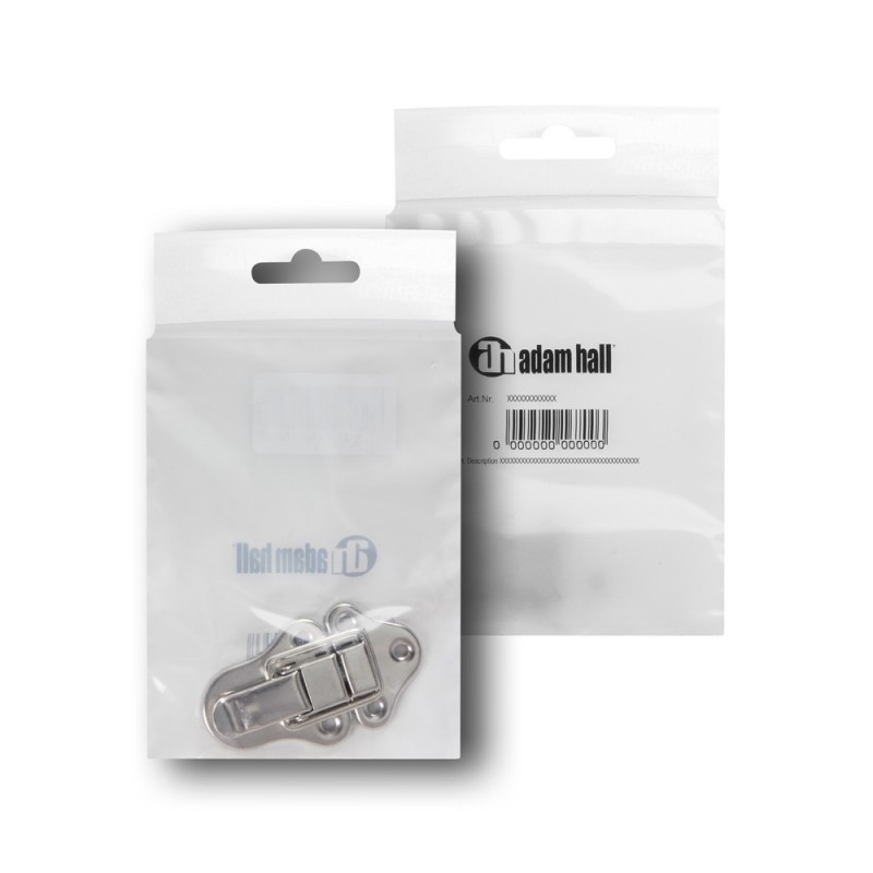 Adam Hall Hardware 1607 AH - Zamek przykręcany, średni, niklowany, w woreczku - 2