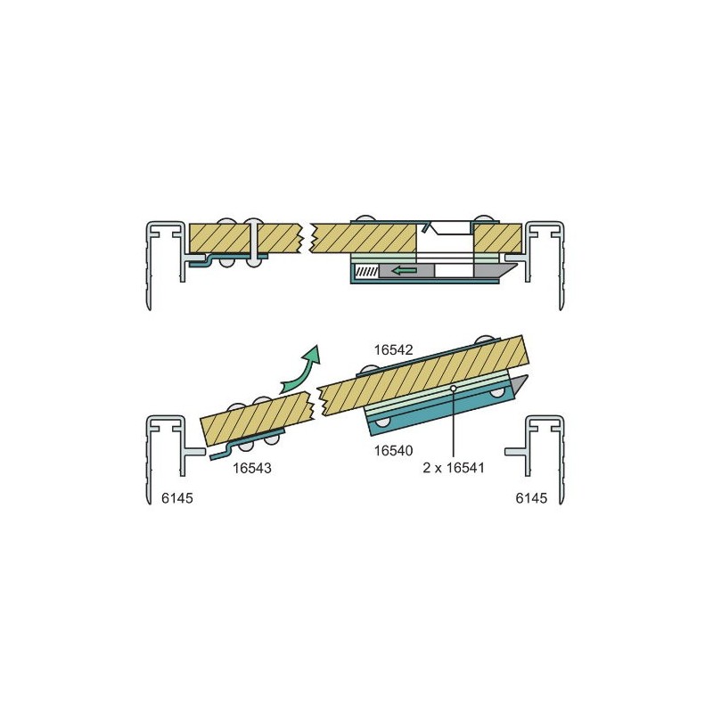 Adam Hall Hardware 16540 - Zamek ryglowy - 2