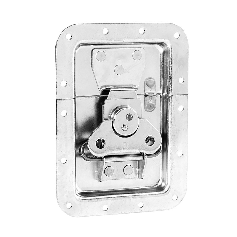 Adam Hall Hardware 17250 SP - Zamek motylkowy, duży, sprężynowy, niezagięty, głębokość: 14 mm, z oczkiem - 1