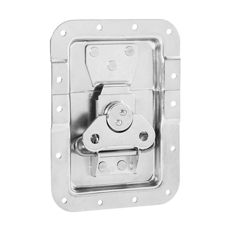 Adam Hall Hardware 17251 S - Zamek motylkowy, duży, sprężynowy, zagięty, głębokość: 14 mm - 1