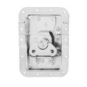 Adam Hall Hardware 17251 SP - Zamek motylkowy, duży, sprężynowy, zagięty, głębokość: 14 mm, z oczkiem - 1