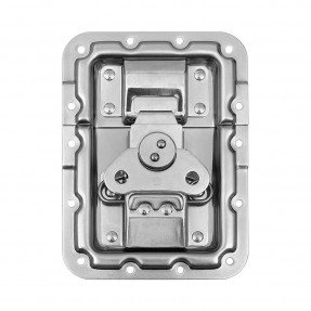 Adam Hall Hardware 172572 - Zamek motylkowy, duży, zagięty, głębokość: 9 mm, osłona nitów - 1