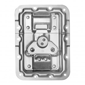 Adam Hall Hardware 172573 - Zamek motylkowy, duży, zagięty, głębokość: 14 mm, osłona nitów - 1