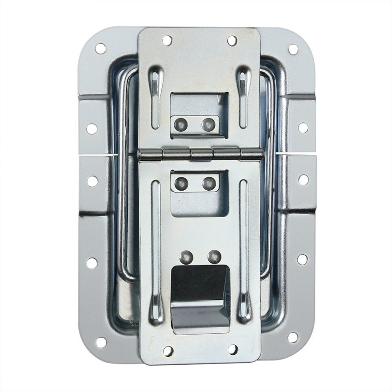 Adam Hall Hardware 270837 - Ogranicznik pokrywy, duży, zagięty, z zawiasem i funkcją Klick-Stop - 1