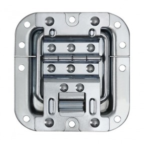 Adam Hall Hardware 27096 - Ogranicznik pokrywy, średni, niezagięty, z zawiasem i funkcją Klick-Stop - 1