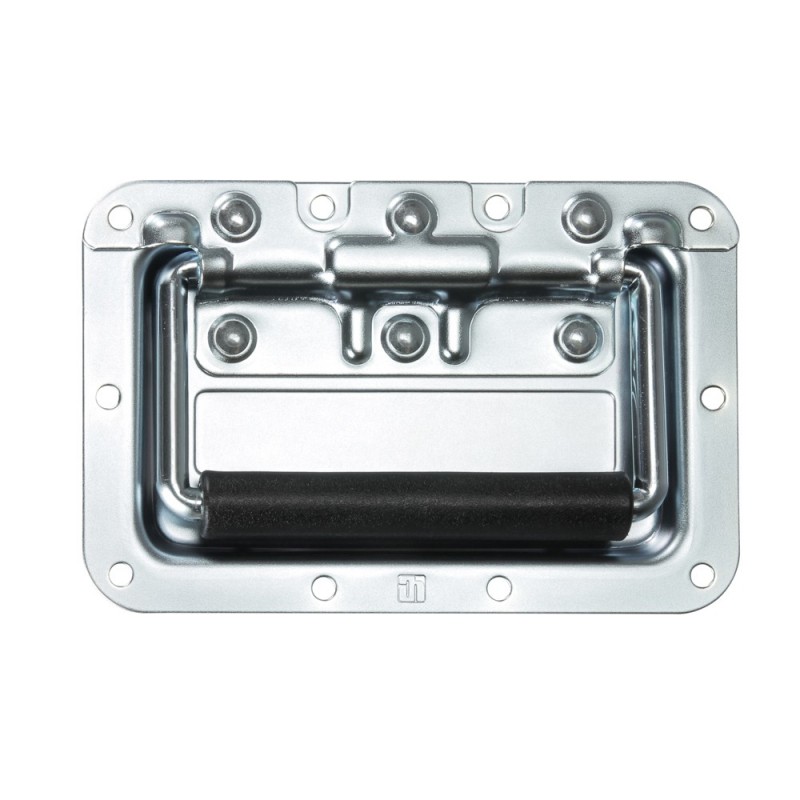 Adam Hall Hardware 34082 - Uchwyt klapowy, średni, sprężynowy, w obudowie montażowej, głębokość: 8 mm - 1