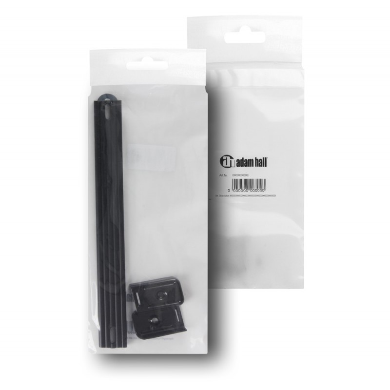 Adam Hall Hardware 3423 AH - Uchwyt paskowy, tworzywo sztuczne, zatrzaski na końcach, czarny, w woreczku - 2