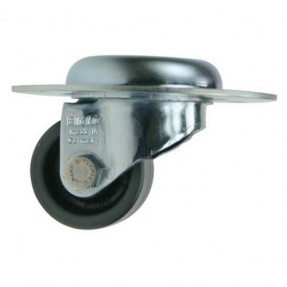 Adam Hall Hardware 37042 - Kółko zwrotne w obudowie z oponą z tworzywa sztucznego - 1