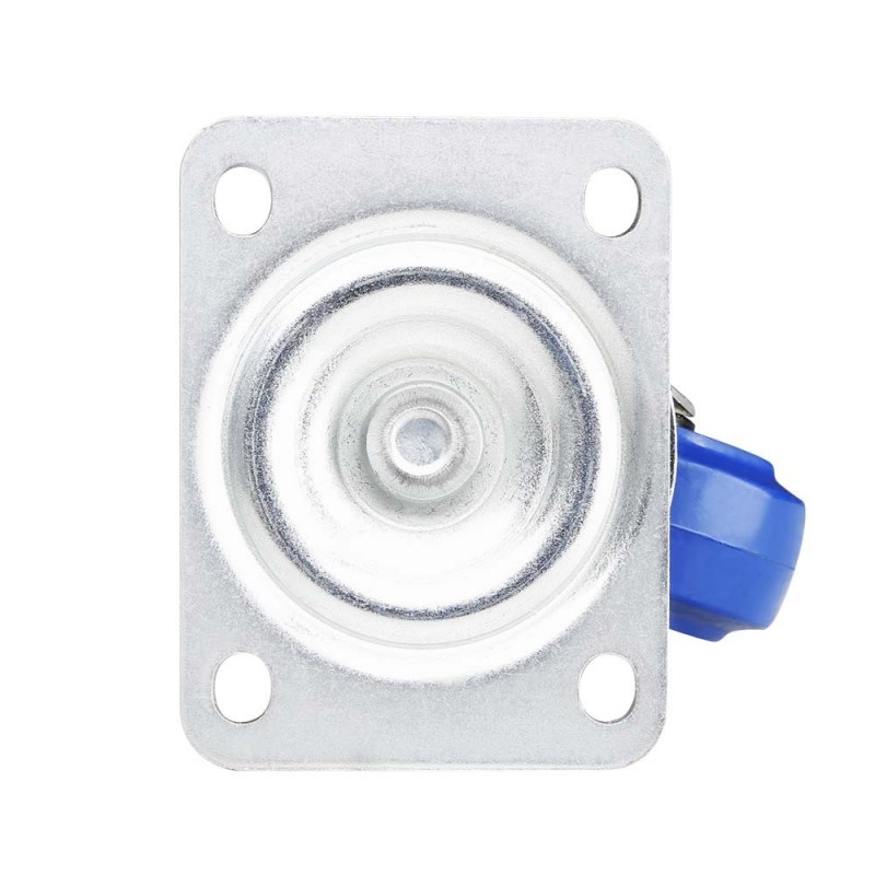 Adam Hall Hardware 372081 - Kółko zwrotne 80 mm z niebieską oponą - 3