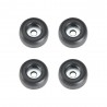 Adam Hall Hardware 4900 M4 AH - Komplet czterech nóżek gumowych, 25 x 11 mm, w woreczku - 1