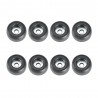 Adam Hall Hardware 4900 M8 AH - Komplet ośmiu nóżek gumowych, 25 x 11 mm, kolor czarny, w woreczku - 1