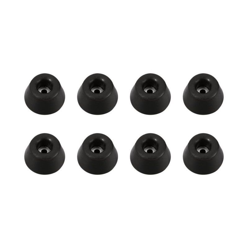 Adam Hall Hardware 4901 M8 AH - Komplet ośmiu nóżek gumowych, 30 x 15 mm, w woreczku - 1