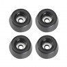 Adam Hall Hardware 4903 M4 AH - Komplet czterech nóżek gumowych, 20 x 9 mm, kolor czarny, w woreczku - 1