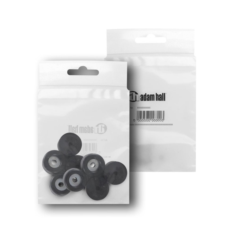 Adam Hall Hardware 4904 M8 AH - Komplet ośmiu nóżek gumowych, 25 x 15 mm, w woreczku - 2