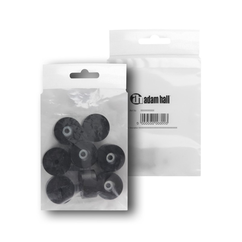 Adam Hall Hardware 4909 M8 AH - Komplet ośmiu nóżek gumowych, 38 x 20 mm, w woreczku - 2