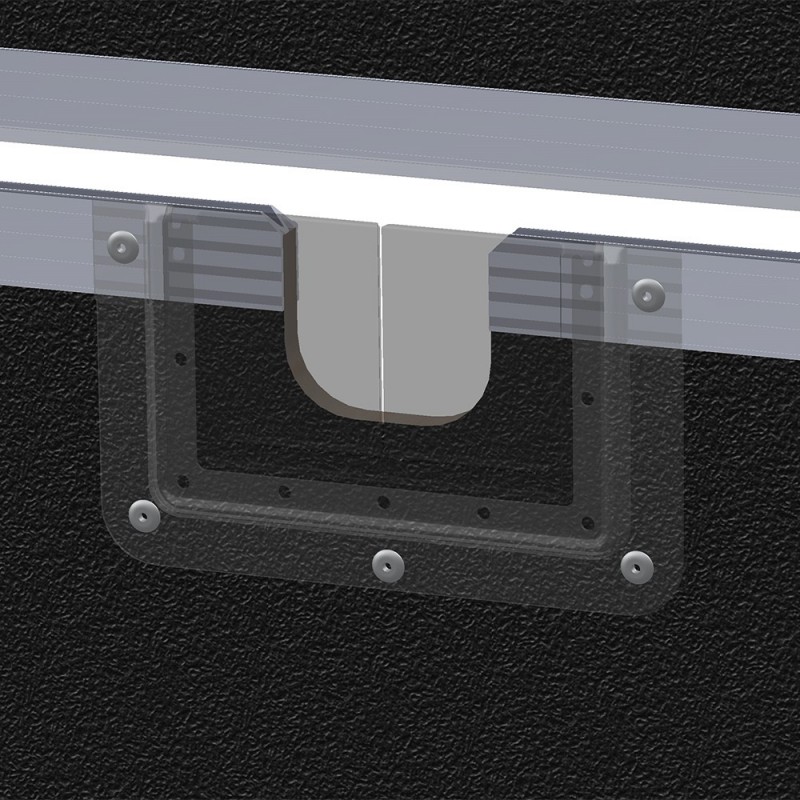 Adam Hall Hardware 87972 - Przepust kablowy w miseczce montażowej w kształcie litery U - 2