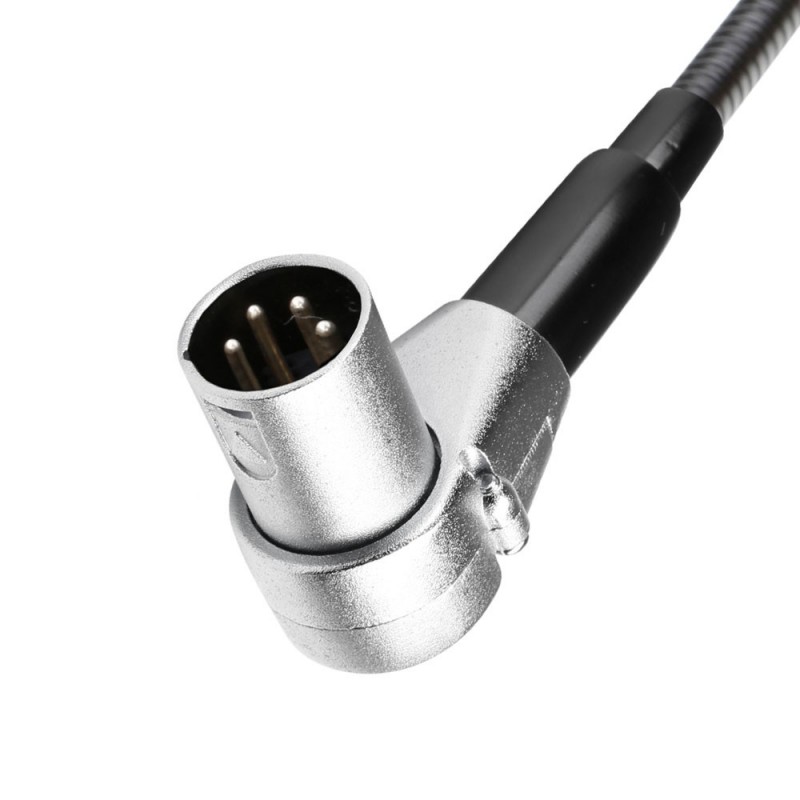 Adam Hall Stands SLED 1 ULTRA XLR 4 A - Zakrzywiona lampka z wysięgnikiem typu "gęsia szyja", 4-stykowym złączem XLR i 4 diodami