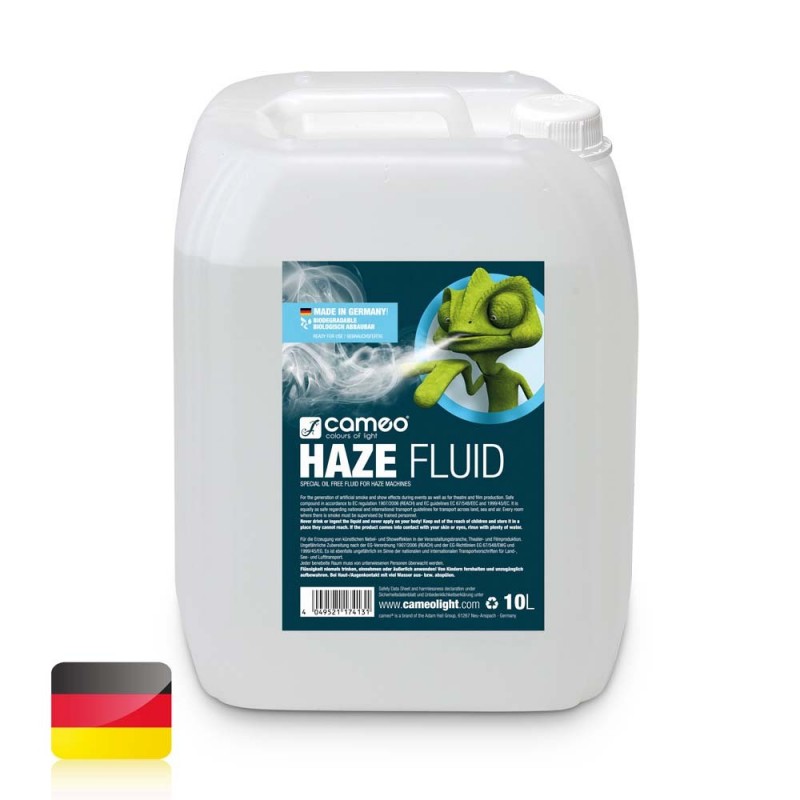 Cameo HAZE FLUID 10 L - Płyn do wytwarzania długo utrzymującej się, drobnej mgły, bezolejowy, 10 l - 1
