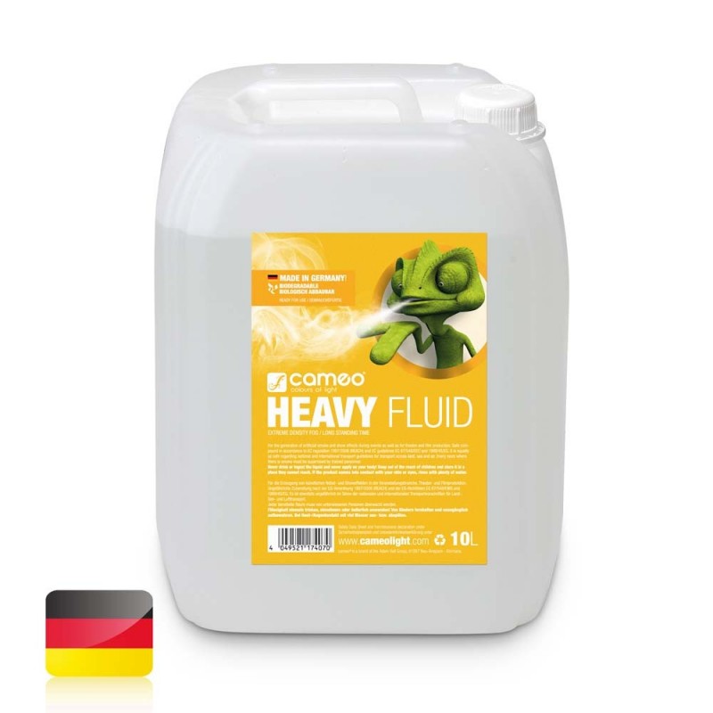 Cameo HEAVY FLUID 10 L - Płyn do wytwarzania mgły o dużej gęstości i bardzo długiej trwałości, 10 l - 1