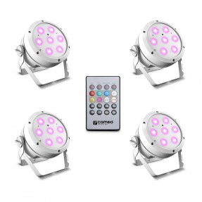 Cameo ROOT® PAR 4 WH SET 1 - Zestaw składający się z 4 x CLROOTPAR4WH z pilotem na podczerwień (CLPFLAT1REMOTE) - 1