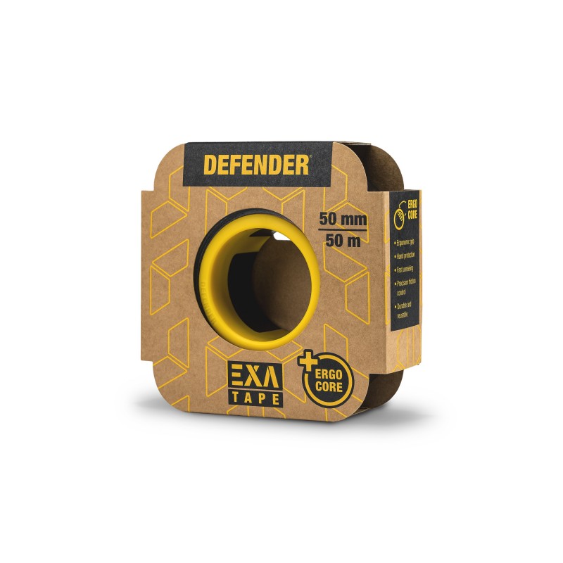 Defender T EXA B 50 - EXA-TAPE® z ERGO-Core Czarny Błyszczący 50 mm x 50 m - 5