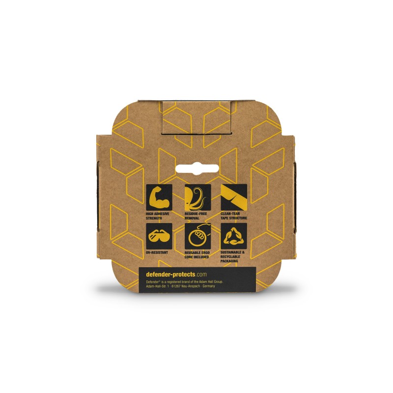 Defender T EXA B 50 - EXA-TAPE® z ERGO-Core Czarny Błyszczący 50 mm x 50 m - 6