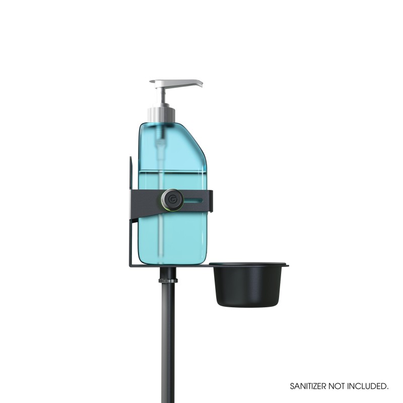 Gravity MS 23 DIS 01 B - Stojak do dezynfekcji o regulowanej wysokości z uniwersalnym uchwytem Czarny - 5