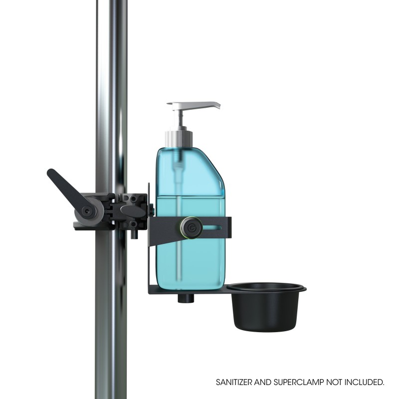 Gravity MS 23 DIS 01 B - Stojak do dezynfekcji o regulowanej wysokości z uniwersalnym uchwytem Czarny - 8