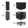 LD Systems STINGER G3 GALA SET A - 2 x aktywna kolumna głośnikowa 2 x 8" + 2 x 18" aktywny subwoofer - 4
