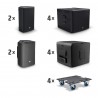 LD Systems STINGER G3 IMPACT SET A - 2 x 15" aktywna kolumna głośnikowa + 4 x 18" aktywny subwoofer - 4
