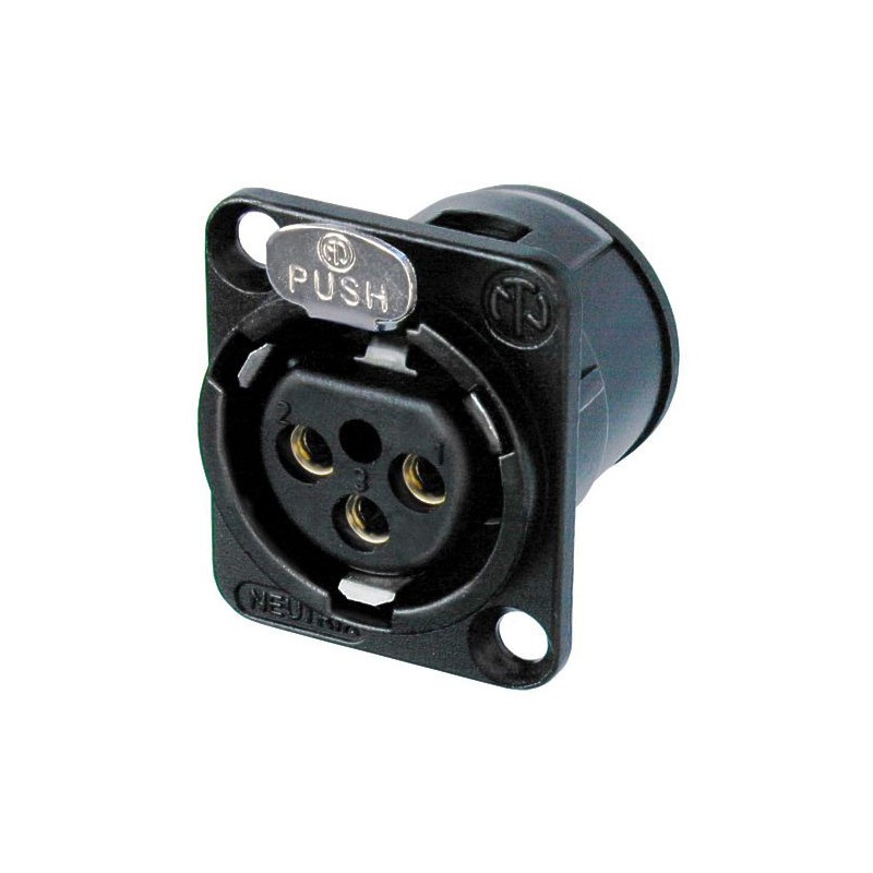Neutrik C3 FD-L-BAG-1 - Gniazdo XLR, żeńskie, czarne - 1