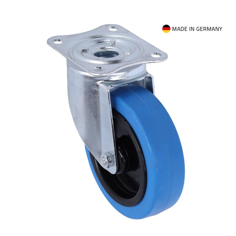 Tente 37035 - Kółko zwrotne 125 mm z niebieską oponą - 1