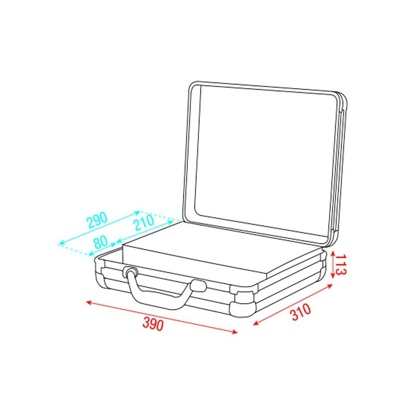 Showgear Case for 7 Microphones - walizka - 3
