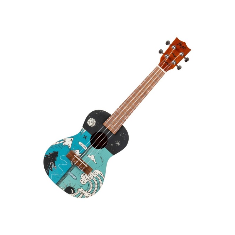 Flight AUC33 Two Seasons - ukulele koncertowe z pokrowcem - 3
