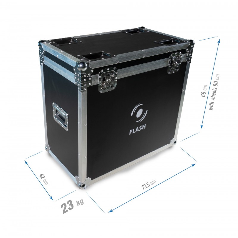 Flash CASE FOR 2x MOVING HEAD 3R 3in1 BEAM + SPOT + WASH - 3