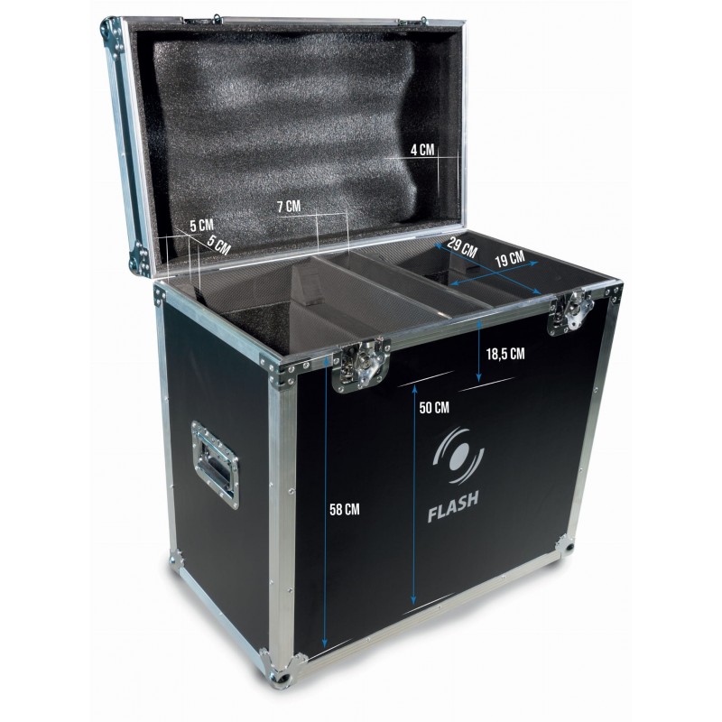 Flash CASE FOR 2x MOVING HEAD 3R 3in1 BEAM + SPOT + WASH - 4