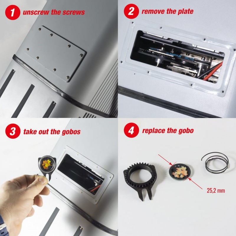 Flash LED LOGO PROJECTOR 300W IP65 ANIMATION EFFECT - 9