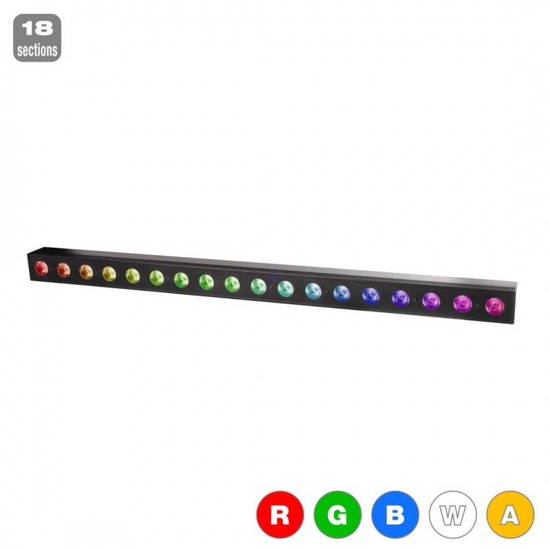 Flash LED BAR 18x5W RGBWA 18 Section - 1